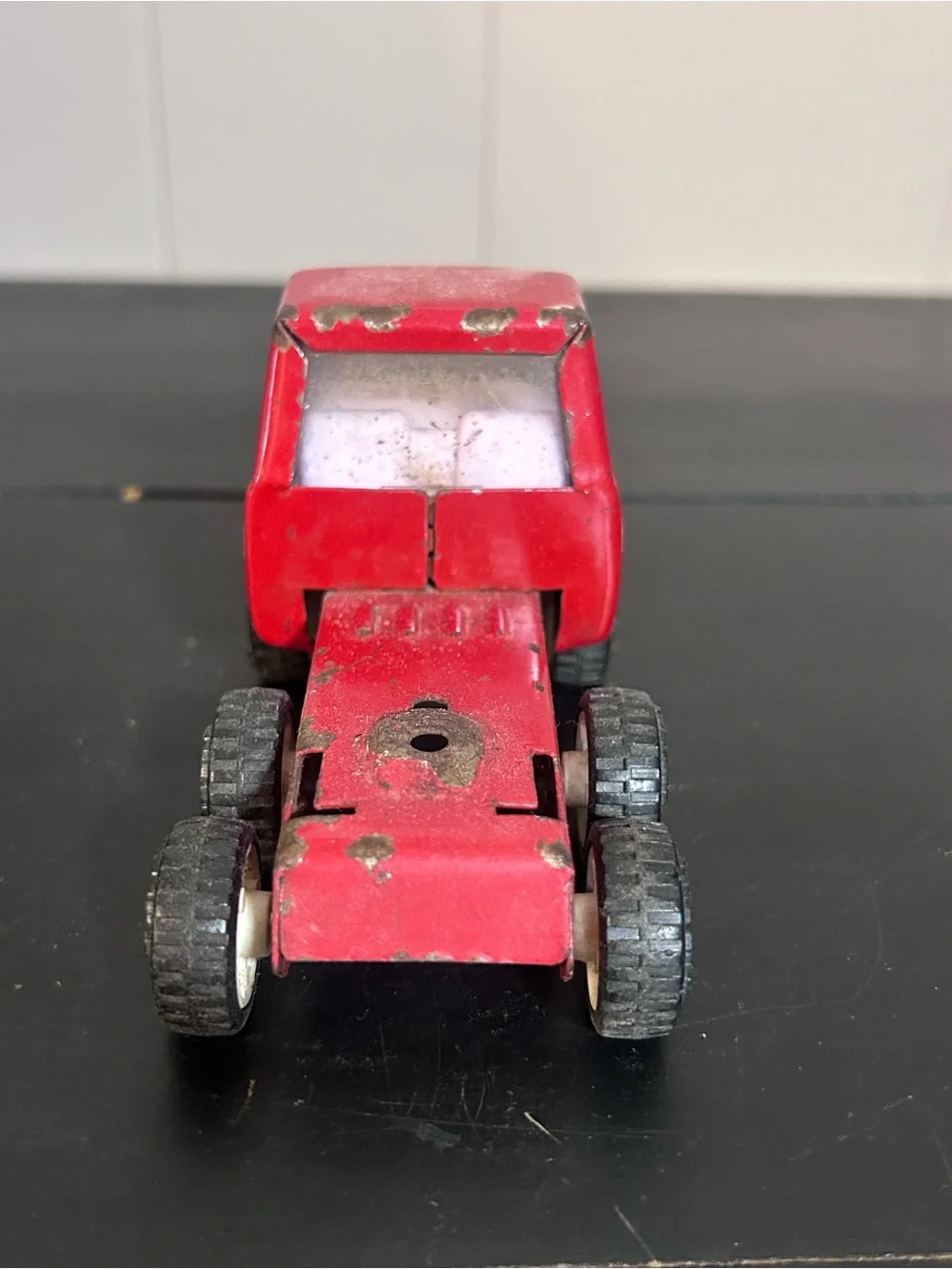 Coca Cola Red Vintage Toy Truck with White Wheel Hubs